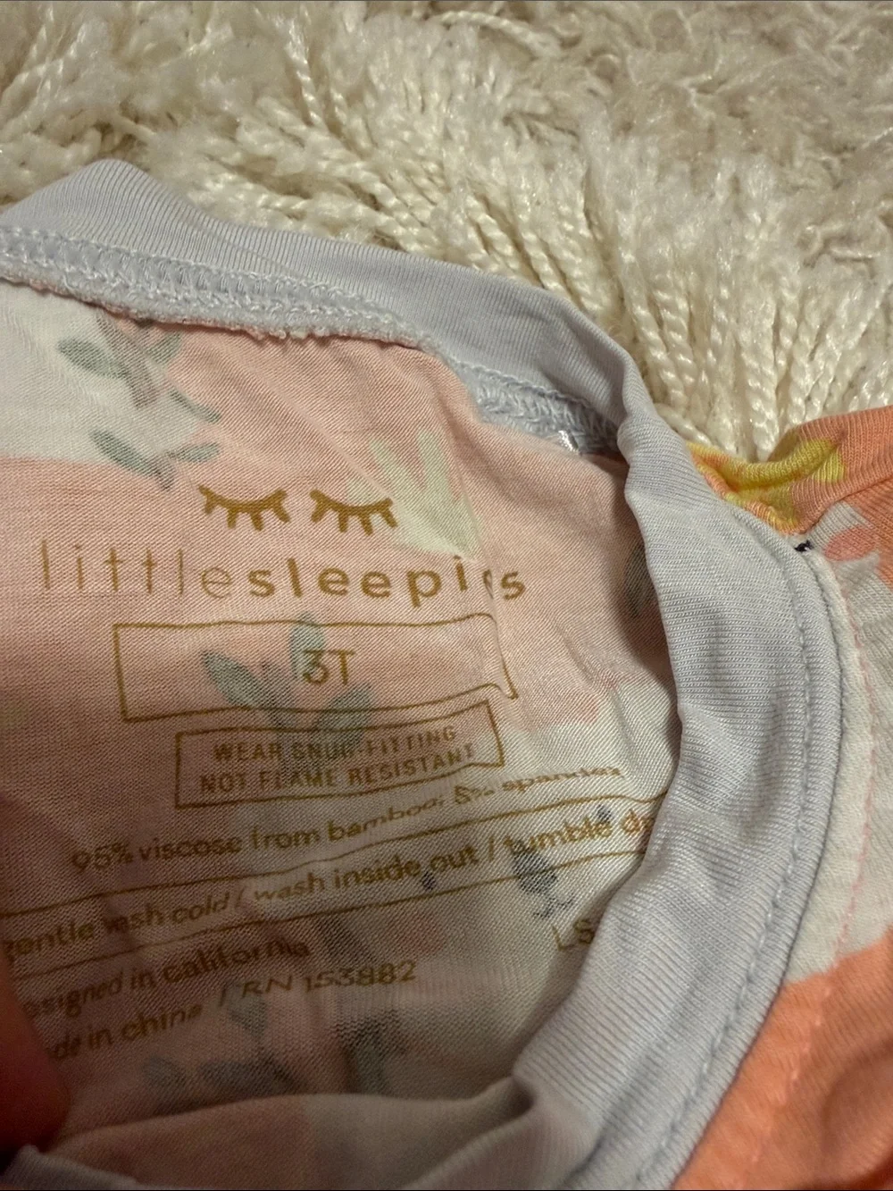 Little sleepies Pajama Set - Pink, Peach & Multicolor Animal Prints